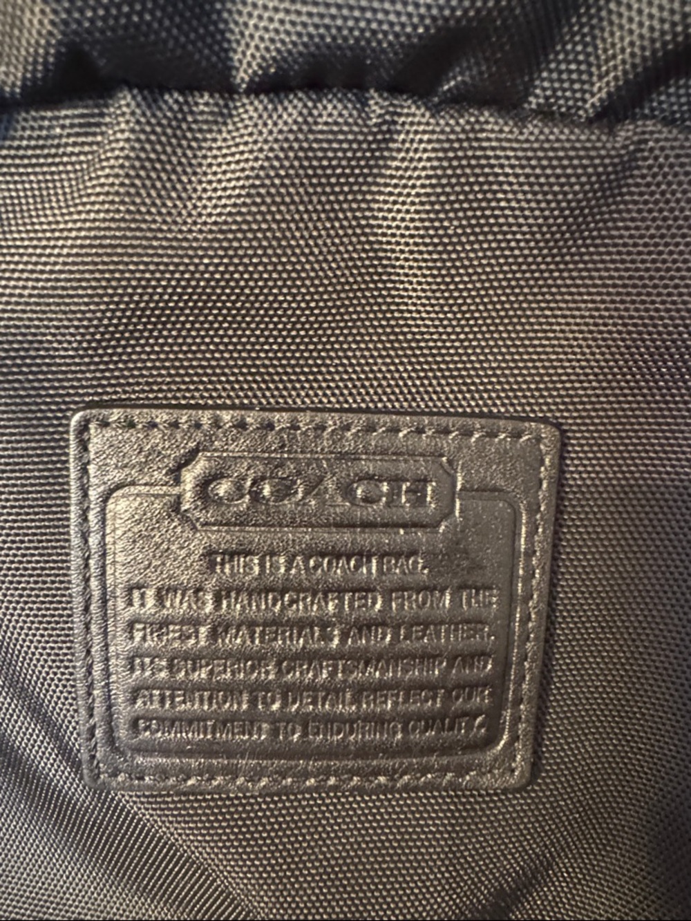 Coach Black Nylon Men’s Backpack with Front Buckle - Picture 2 of 8
